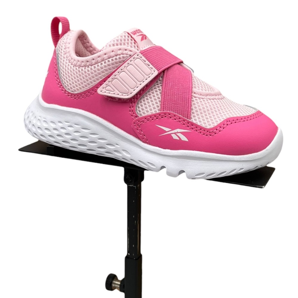 Reebok Toddler Girls Slip-on Sneaker Size 7 Pink‎ Lightweight Stretch Comfort